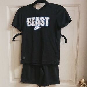 Nike Black Tops (2) And Black Shorts